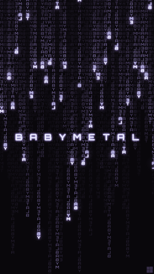 Babymetal のオリジナル壁紙画像作成 なまえの森