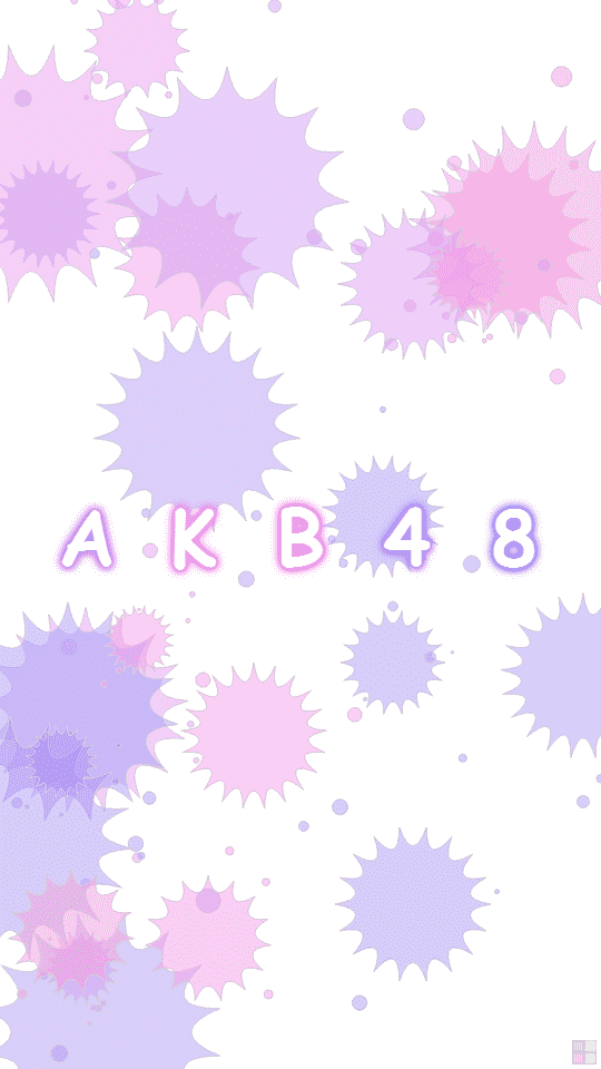 AKB48のインク柄の壁紙