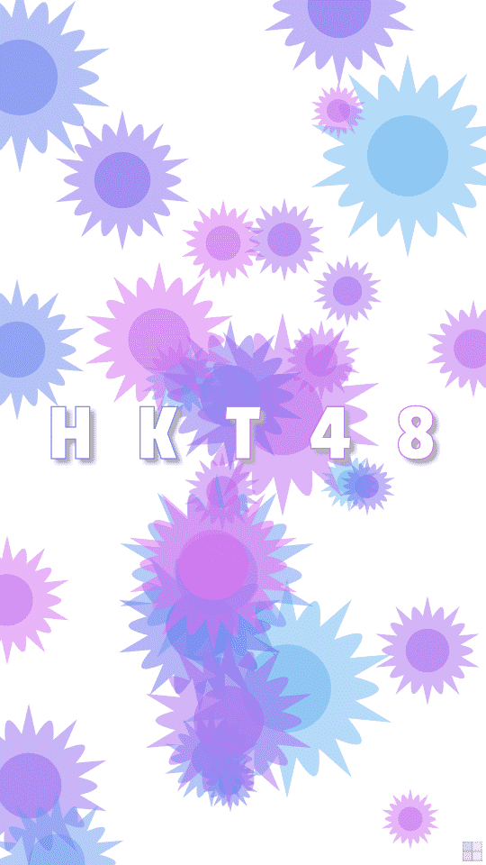 HKT48の花柄の壁紙