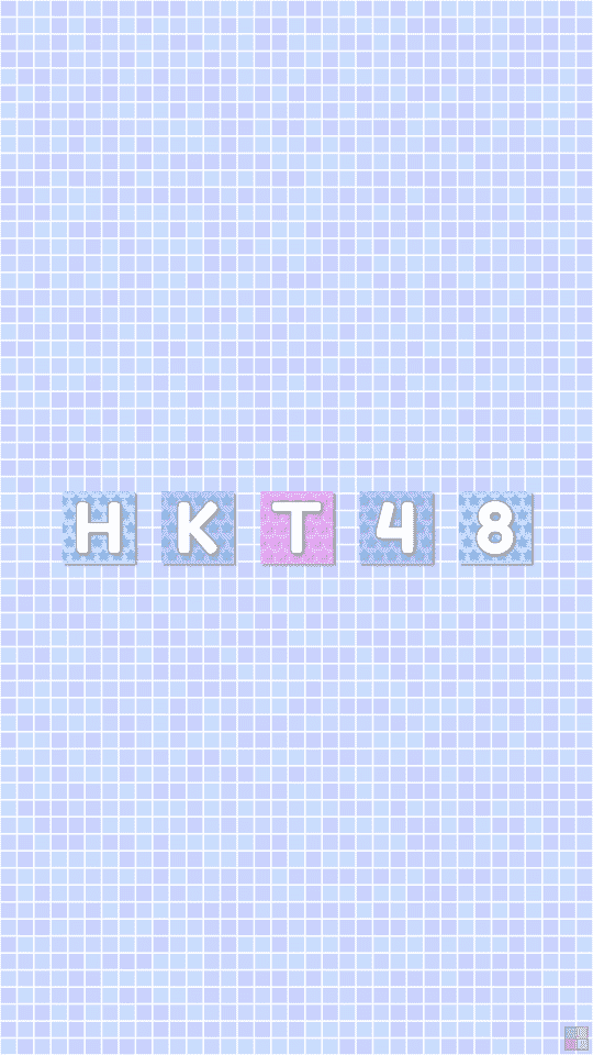 HKT48のタイル柄の壁紙
