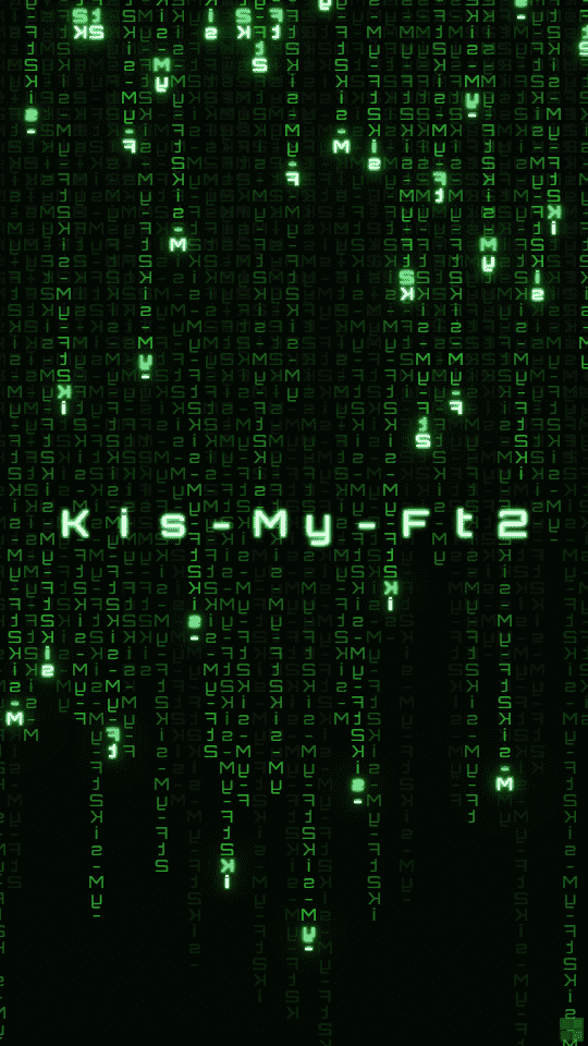 Kis My Ft2 のオリジナル壁紙画像作成 なまえの森