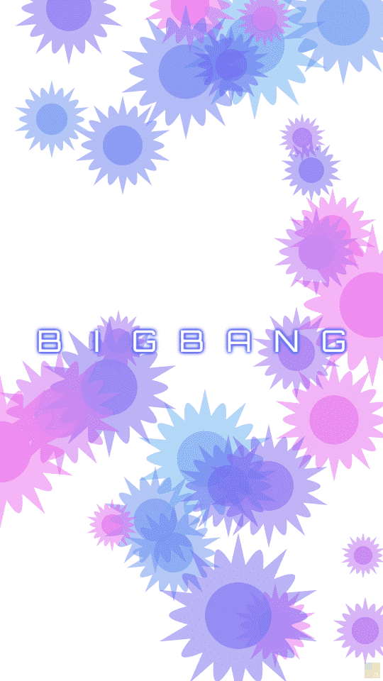 BIGBANGの花柄の壁紙