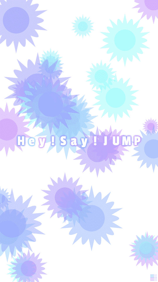 Hey!Say!JUMPの花柄の壁紙