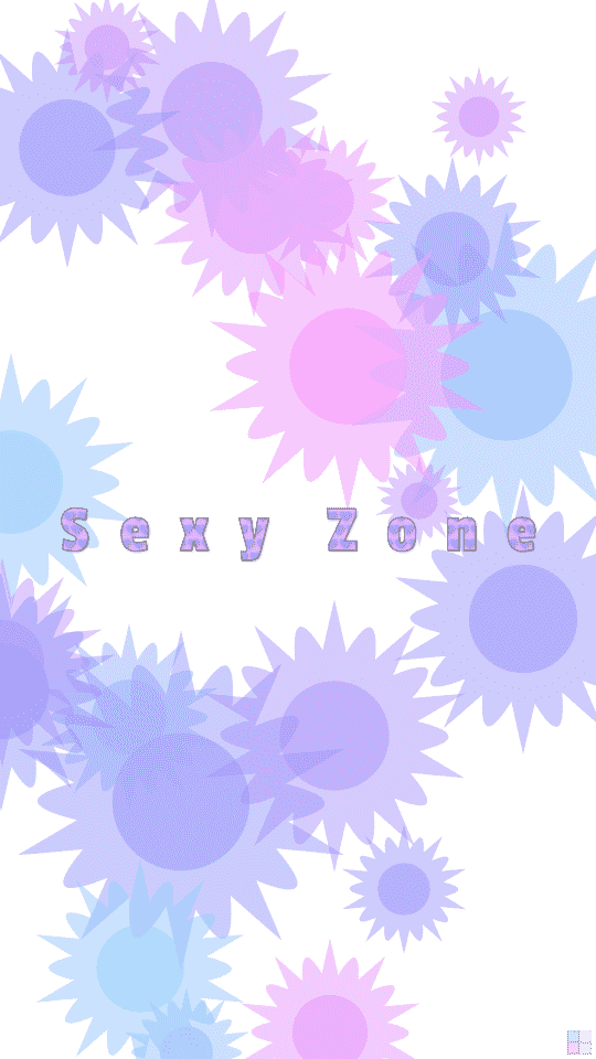 Sexy Zoneの花柄の壁紙