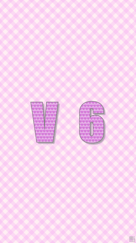 V6のチェック柄の壁紙