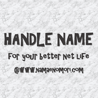 ハンドルネーム